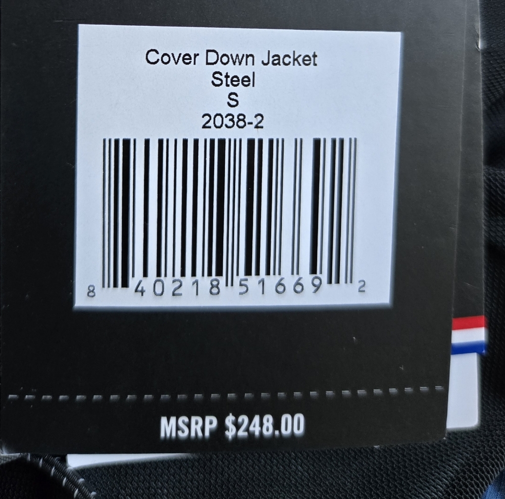 NWT Fourlaps Cover Down Hooded Puffer Jacket with Carrying Straps size Small - Picture 14 of 16